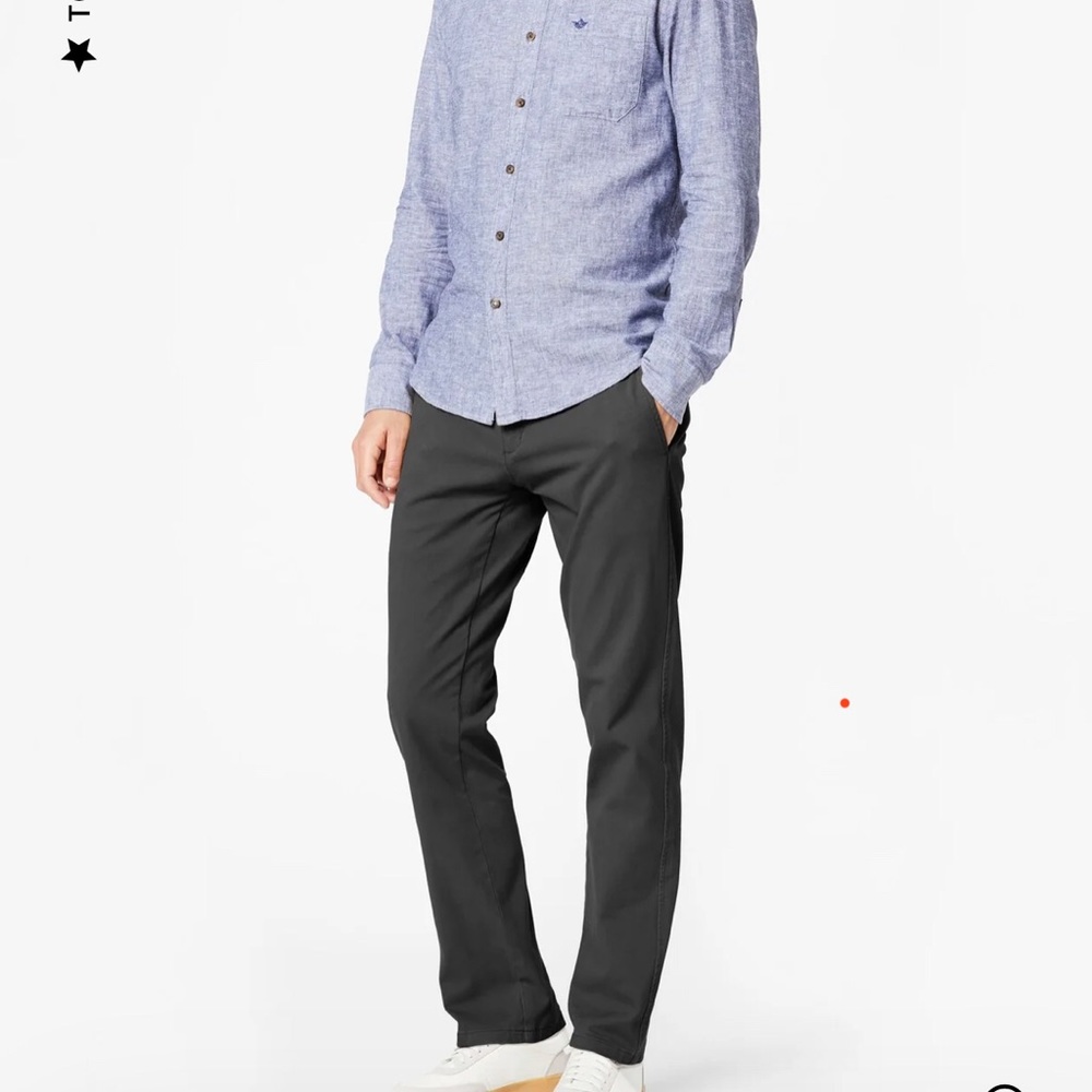Dockers flat front slim tapered pants.
